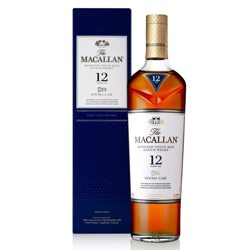 The Macallan Double Cask 12 Year Old Single Malt Scotch Whisky 70cl - A Harmonious Blend of American and Sherry Oak